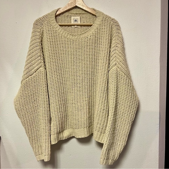 Rip Curl Crewneck Natural Knit Pullover Chunky Sweater Women’s Size Large - Picture 1 of 6